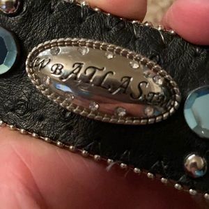 Western Blue Stone Bling Belt